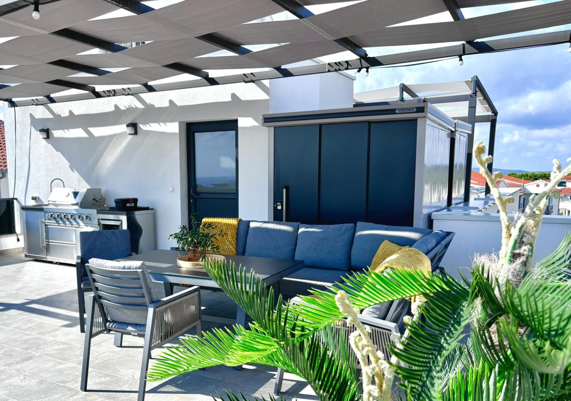 Apartment Agnes With 63 M2 Rooftop Terrace, Grill And Pool โอครูกกอร์นญี ภายนอก รูปภาพ
